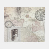 Reizen in stijl fleece deken (Voorkant (Horizontaal))