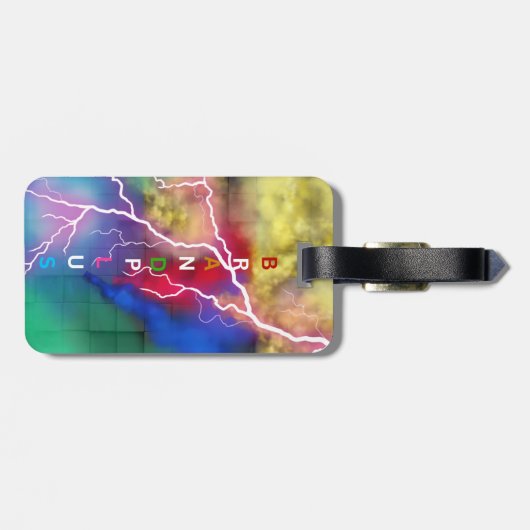 Reizen in stijl: gepersonaliseerde Bagagelabels (Achterkant horizontaal)