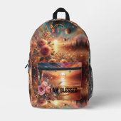 reizen in stijl Ik ben gezegende rugzak (Voorkant)