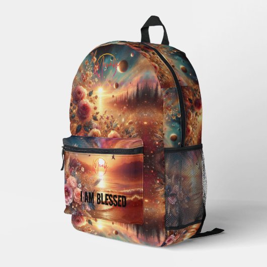 reizen in stijl Ik ben gezegende rugzak (Achterkant Hoek Rechts)