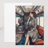 Reizen in stijl, sarcastisch uitzicht bedankkaart (Voorkant / Achterkant)