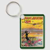Reizen in stijl, Vliegtuigen Luchtshow, Lyon, Fran Sleutelhanger (Voorkant)