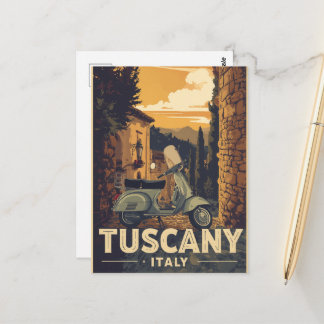 Reizen in Toscane Italië Retro Landschap Briefkaart