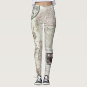 Reizen in vintage stijl   leggings (Voorkant)