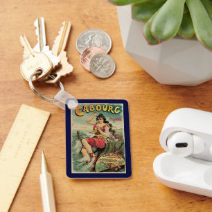 Reizen in vintage stijl, Strandresort, Cabourg Fra Sleutelhanger