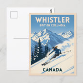 Reizen in Whistler, Brits-Columbia, Skiën in het v Briefkaart (Voorkant / Achterkant)