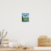 Reizen in Yellowstone National Park in het verlede Poster (Keuken)
