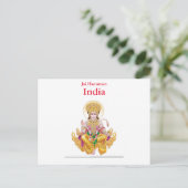 reizen India, toevoeging Briefkaart (Staand voorkant)