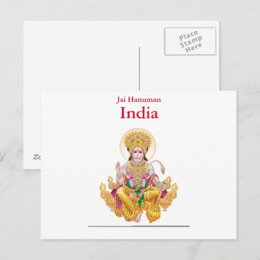  reizen India, toevoeging Briefkaart (Voorkant / Achterkant)