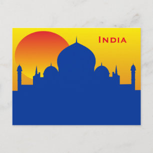  reizen India, toevoeging Briefkaart