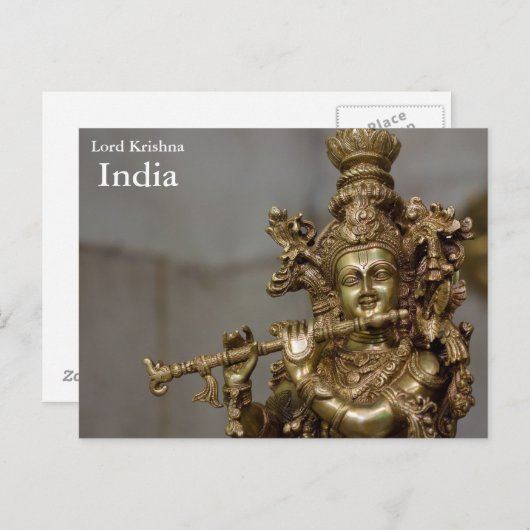 reizen India, toevoeging Briefkaart (Voorkant / Achterkant)