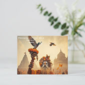  reizen India, toevoeging Briefkaart (Staand voorkant)