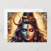 reizen India, toevoeging Briefkaart (Voorkant / Achterkant)