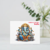 reizen India, toevoeging Briefkaart (Staand voorkant)