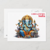 reizen India, toevoeging Briefkaart (Voorkant / Achterkant)