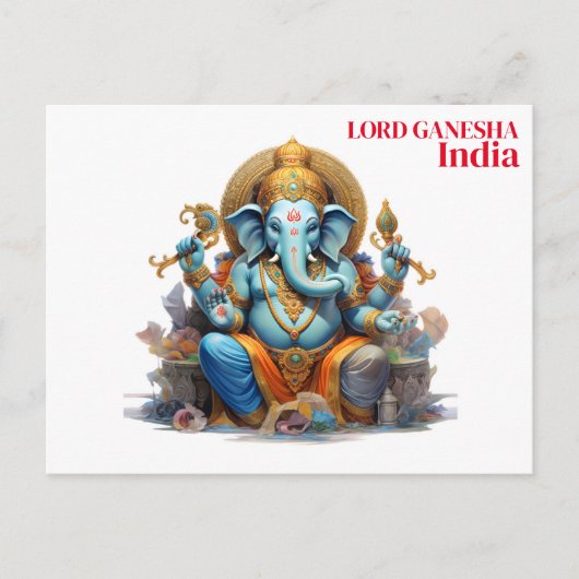 reizen India, toevoeging Briefkaart (Voorkant)