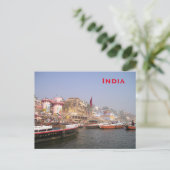 reizen India, toevoeging Briefkaart (Staand voorkant)