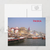 reizen India, toevoeging Briefkaart (Voorkant / Achterkant)