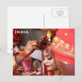 reizen India, toevoeging Briefkaart (Voorkant / Achterkant)