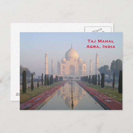 reizen India, toevoeging Briefkaart (Voorkant / Achterkant)