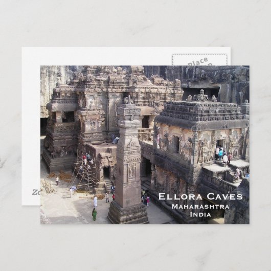 reizen India, toevoeging Briefkaart (Voorkant / Achterkant)