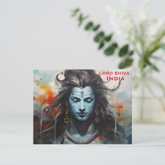  reizen India, toevoeging Briefkaart (Staand voorkant)