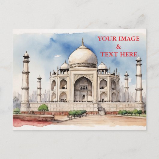 reizen India, toevoeging Briefkaart (Voorkant)