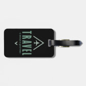 Reizen is altijd een goed idee, avontuurzoeker bagagelabel (Achterkant horizontaal)