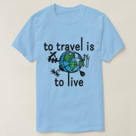 Reizen is een live T-shirt