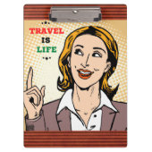 Reizen is het klembord van het leven (Voorkant)