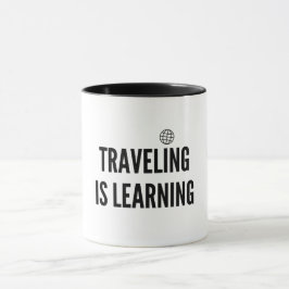 Reizen is leren mok
