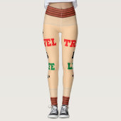 Reizen is leven Leggings (Voorkant)