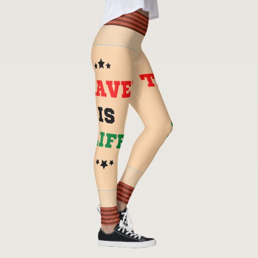 Reizen is leven Leggings (Rechts)
