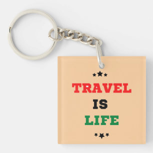 Reizen is Leven Sleutelhanger