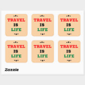 Reizen is leven Sticker (Vel)