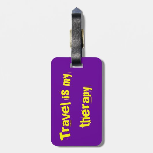 Reizen is mijn bagagelabel (Achterkant verticaal)