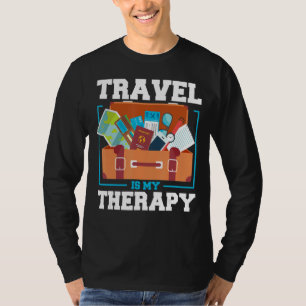 Reizen is mijn reis voor de reiziger met de comput t-shirt
