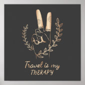 Reizen is mijn Therafy Poster (Voorkant)