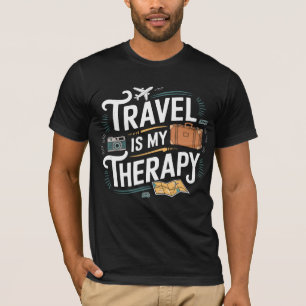 Reizen Is Mijn Therapie Kleding T-shirt