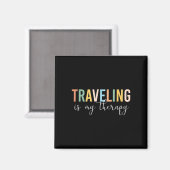 Reizen is mijn therapie magneet (Voorkant / Achterkant)