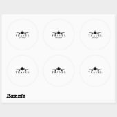Reizen is mijn therapie ronde sticker (Vel)