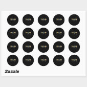 Reizen is mijn therapie ronde sticker (Vel)