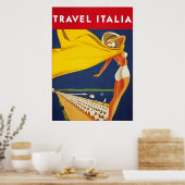 Reizen Italia, Vintage Travel Poster (Keuken)