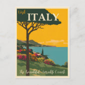 Reizen Italië, kunst illustratie, Briefkaart (Voorkant)