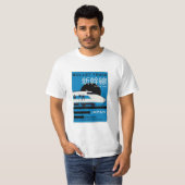 Reizen Japan Bullet Train Shinkansen T-shirt (Voorkant volledig)