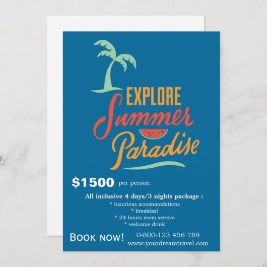 Reizen Kaart (Voorkant / Achterkant)