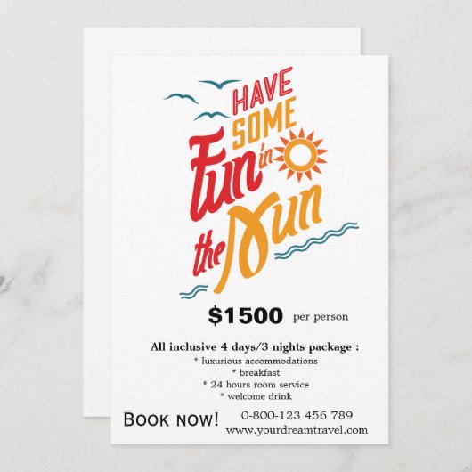 Reizen Kaart (Voorkant / Achterkant)