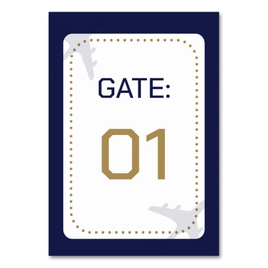 Reizen Kalligrafie Boarding Pass Bruiloft Kaart (Achterkant)