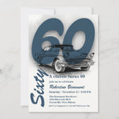 Reizen Klassieke Auto Wordt 60 Jaar Kaart (Voorkant)