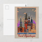 Reizen Kopenhagen, Denemarken Briefkaart (Voorkant / Achterkant)